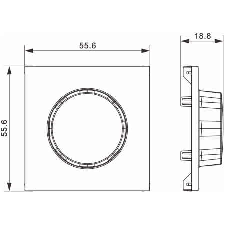 Donel A07 шампань накладка для светорегулятора поворотного, серия DB