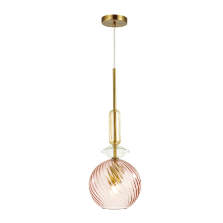 Подвес E27 1*60W BELLA розовый/золото ODEON LIGHT
