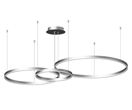 Подвес 110Вт 4000К Тор Серебро w133.5*95(d80+60+40) h150 LED KinkLight
