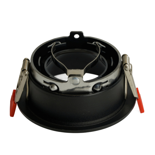 Светильник потолочный встраиваемый, MR16 G5.3, черный + черный хром DL3102 Feron