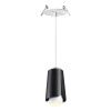 Св-к встр.,провод 2м IP20 GU10 9W 220V TULIP черный NOVOTECH