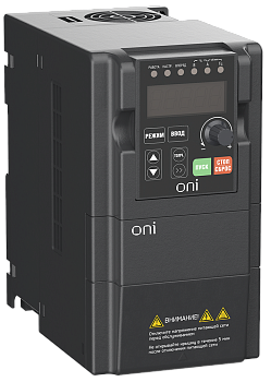 Преобразователь частоты A150 220В 1Ф 0,75кВт 5А со встроенным тормозным модулем ONI