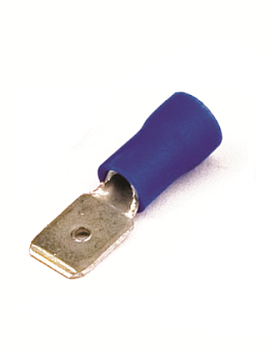 Наконечник плоский с изолир.фланцем (вилка) 1,5-2,5 кв.мм 6,3х0,8 мм (РПИ-П) DKC