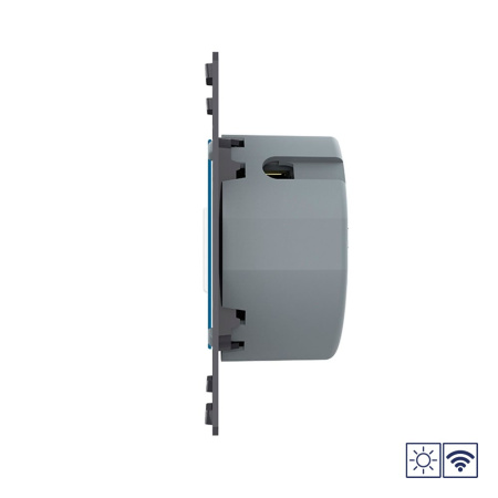 Двухклавишный сенсорный выключатель сухой контакт с функцией радиоуправления (механизм) Livolo