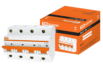 Выключатель автоматический ВА МОД ВА47-100 4П 32А 10кА С TDM