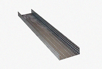 Лоток перфорированный ЛМ 400х65х3000 УТ1,5 без соединителей и метизов, горячее цинкование S1,5