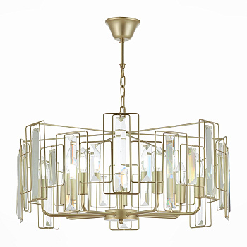 Люстра подвесная Шампань/Прозрачный E14 7*40Вт SLE103403-07 EVOLUCE