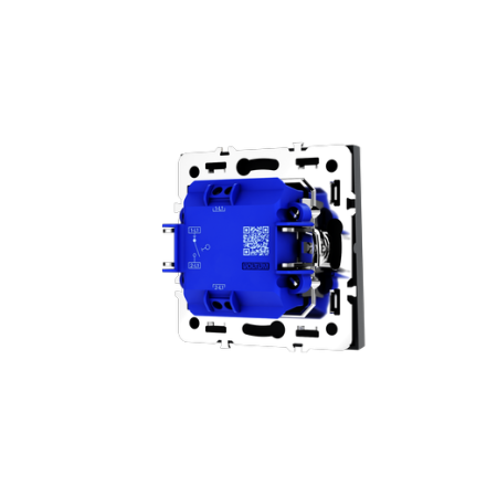 Выключатель встраиваемый Voltum S70 одноклавишный 10А, (графит)