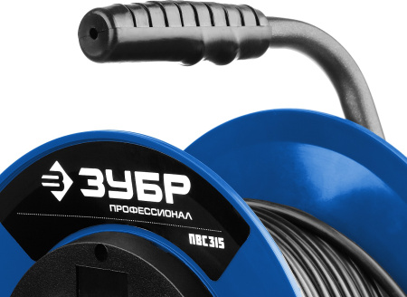 Силовой удлинитель на катушке ПВС 3х1.5 50м 3500Вт IP44, ПВС 315 ЗУБР