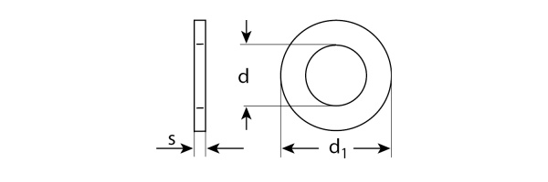 Шайба DIN 125A, 5 мм, 5 кг, оцинкованная, ЗУБР Шайба DIN 125A, 5 мм, 5 кг, оцинкованная, ЗУБР
