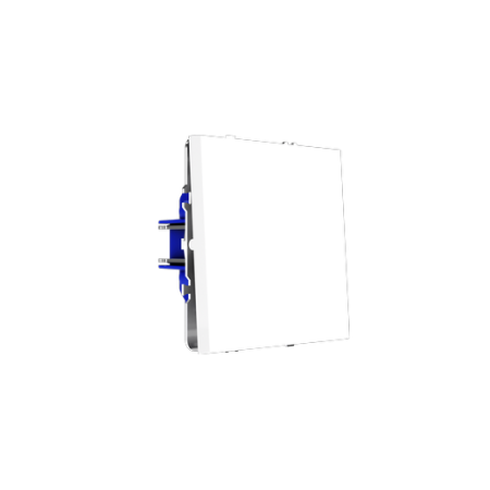 Выключатель с самовозвратом встраиваемый Voltum S70 одноклавишный 10А, (белый глянцевый)