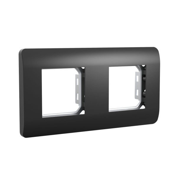 Рамка 2-ая, универсальная, черный NEW3-E CHINT