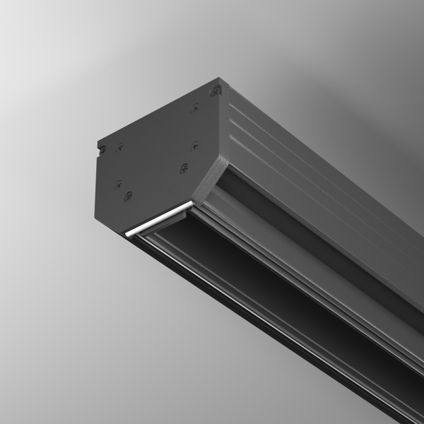 Заглушка торцевая 2шт Exility натяжной потолок черный