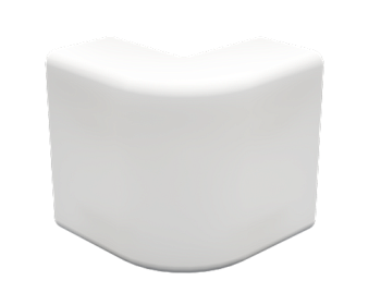 AEM 22x10 Угол внешний белый DKC