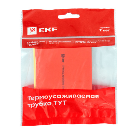 Термоусаживаемая трубка ТУТ нг 40/20 набор:7 цветов по 3шт, 100мм, PROxima EKF