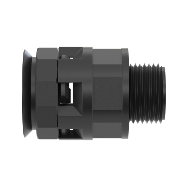 Муфта труба-коробка DN 17 мм, М20х1,5, полиамид, цвет черный DKC