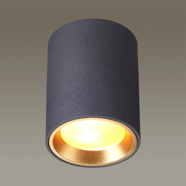 Потолочный св-к GU10 50W IP54 AQUANA черный/металл ODEON LIGHT
