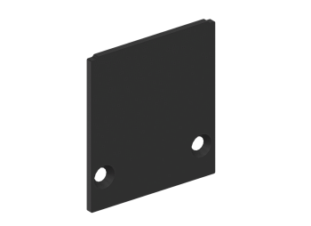 Donel Боковая глухая заглушка для профиля DN18506 Цвет:Черный матовый RAL9005,Серия:DN8ALE