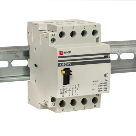 Контактор модульный КМ РУ 20А 4NO (3 мод) PROxima EKF