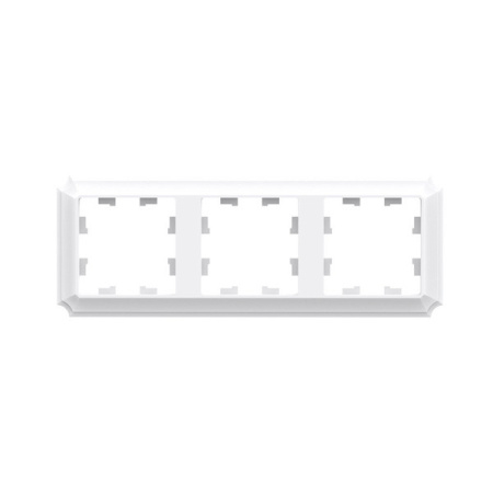 ATLASDESIGN ANTIQUE 3-постовая рамка, универсальная, лотос Systeme Electric