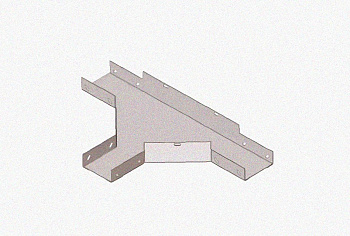 Лоток тройниковый глухой ОТГ 600х65 УХЛ1, горячее цинкование, S1,5