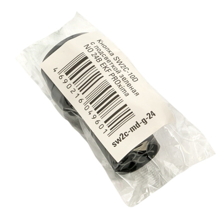 Кнопка SW2C-10D с подсветкой зеленая NO 24В PROxima EKF