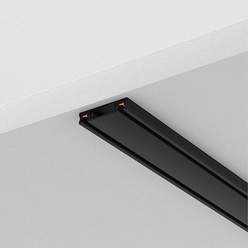 Шинопровод 2м Radity с заглушками в комплекте накладной черный Maytoni