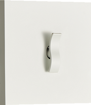 Donel N96 выключателя звонкового типа на 1 тумблер, клавиша Wave, 10AX 250V, Белый, серия DT