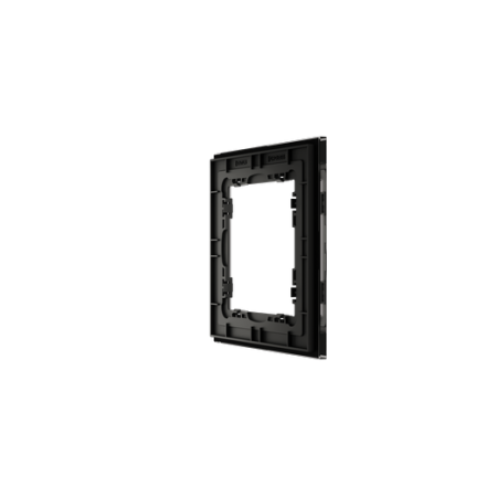 Рамка стеклянная Voltum S70 на 1 пост, (черный, стекло)