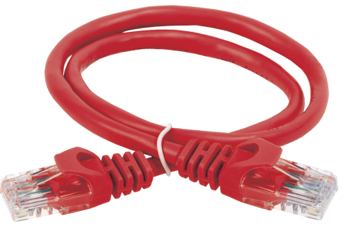 ITK Коммутационный шнур (патч-корд) кат.5E UTP 1,5м красный