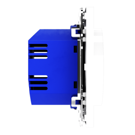 Терморегулятор электронный Voltum S70 с индикацией и датчиком, для теплого пола, (белый глянцевый)