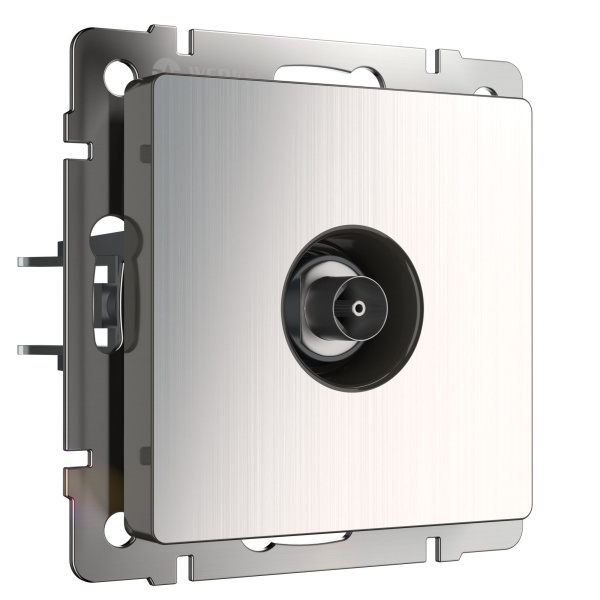 Встраиваемые механизмы Розетка СУ TV оконечная . глянцевый никель IP20 Werkel Встраиваемые механизмы Розетка СУ TV оконечная . глянцевый никель IP20 Werkel