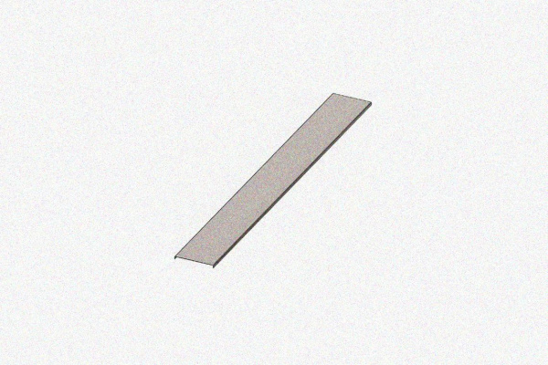 Крышка лотка КЛ 100 УT1,5, оцинкованный лист S1,5