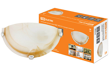 Светильник декоративный СД 1*60 Вт E27 полукруг янтарный (в упаковке) TDM