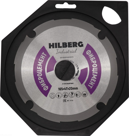 Диск пильный Industrial Фиброцемент 165*4T*20 mm HC165 Hilberg