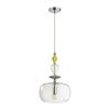 Подвес E14 1*40W 4893/1A BIZET хром/раноцветн./керамика/стекло ODEON LIGHT
