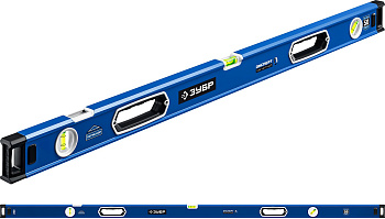 Мощный магнитный уровень 2000 мм с рукоятками и зеркальным глазком Эксперт-М ЗУБР