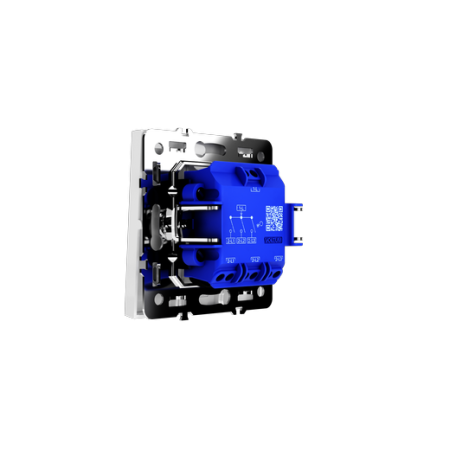Выключатель встраиваемый Voltum S70 трехклавишный 10А, (белый глянцевый)