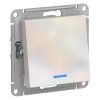 ATLASDESIGN 1-кл ПЕРЕКЛЮЧАТЕЛЬ с подсветкой, сх.6а, 10АХ, механизам, ЖЕМЧУГ Schneider Electric
