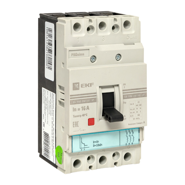 Выключатель автоматический ВА-99М-ОМ 100/ 50А 3P 35кА PROxima EKF