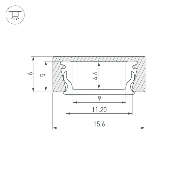 Профиль MIC-M-3000 (Алюминий) Arlight