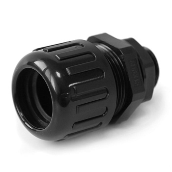Муфта вводная усиленная (IP68) для гофрированных труб черная ВМУ-ГТ-16 (М16) (N-MGW16-18B) Промрукав