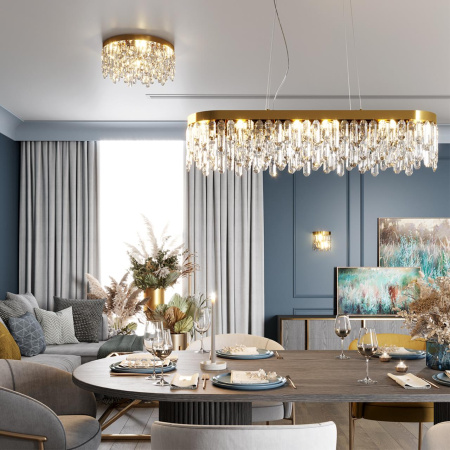 Люстра E14 6*40W DAKISA золотой/хрусталь ODEON LIGHT