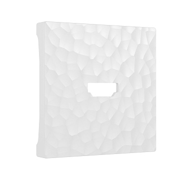 Накладка для розетки HDMI (белый) Hammer СУ IP20 Werkel