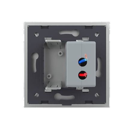 Розетка USB с блоком 5В 2.1А Серая Livolo