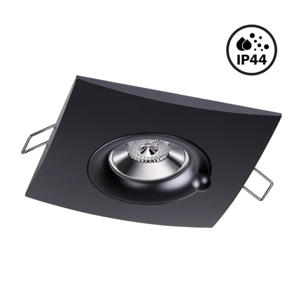 Св-к встр.влагозащ.IP44 GU10 50W 220V WATER черный B NOVOTECH