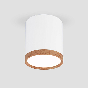 Накладной акцентный светодиодный светильник 6Вт 4200К белый матовый, светлый дуб IP20 (a040548) Elektrostandard