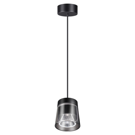 Св-к накл.св/д,длина провода 2м IP20 LED 4000K 20W корпус черн./плафон дымч.ARTIK NOVOTECH