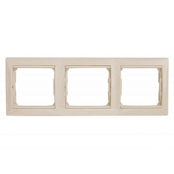 VALENA Рамка 3 постовая СУ горизонтальная слоновая кость IP20 Legrand