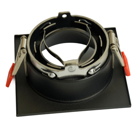 Светильник потолочный встраиваемый, MR16 G5.3, черный + черный хром DL3112 Feron